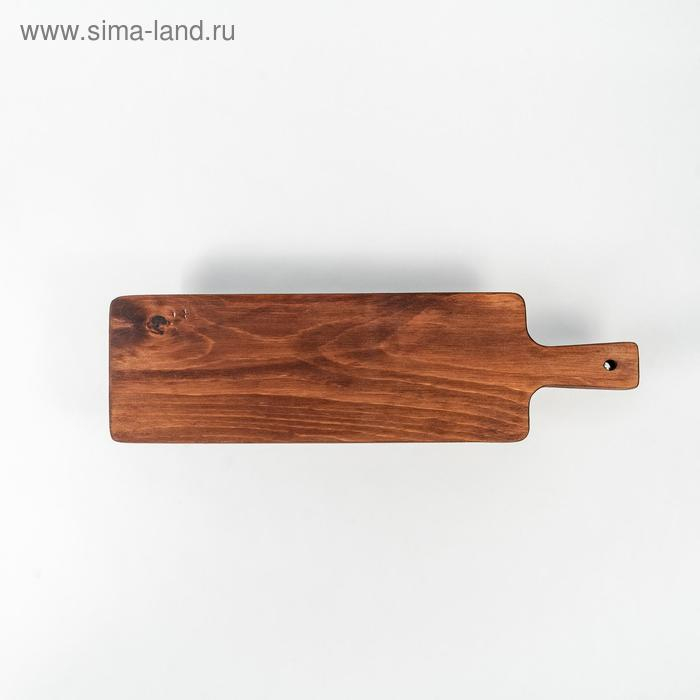 Доска разделочная, для подачи на ножках из натурального кедра Mаgistrо, 38&times;10,5&times;6,5 см, с ручкой, цвет шоколадный