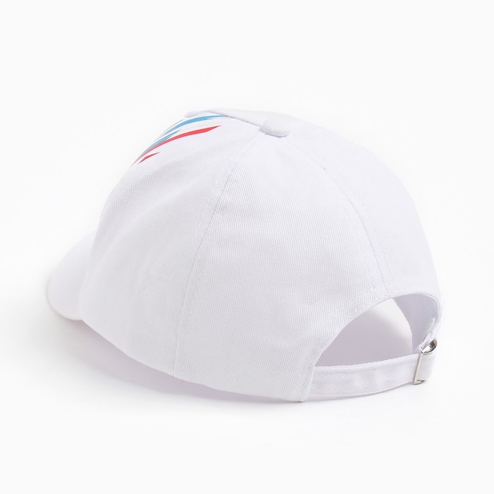 Бейсболка для мальчика, цвет белый, размер 52-54 Бейсболка для мальчика, цвет белый, размер 52-54