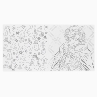 Раскраска антистресс на новый год. Альбом для вдохновения &laquo;Новый год! Аниме&raquo;, 19 страниц