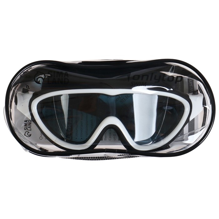 Очки-полумаска для плавания ONLYTOP Очки-полумаска для плавания ONLYTOP