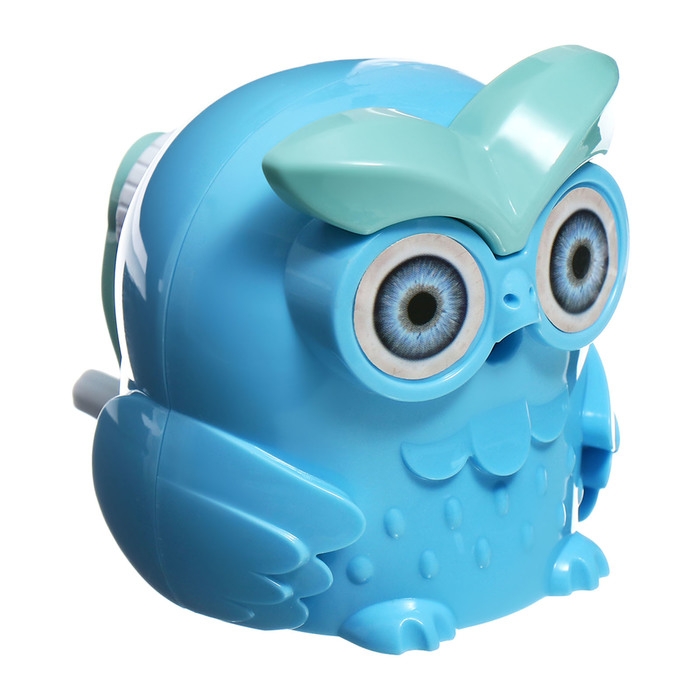 Точилка механическая с контейнером Сова Синяя Точилка механическая с контейнером Сова Синяя