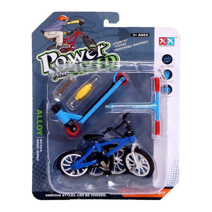 Набор пальчиковых игрушек &laquo;Экстремал&raquo;, фингербайк, пальчиковый самокат, цвет МИКС