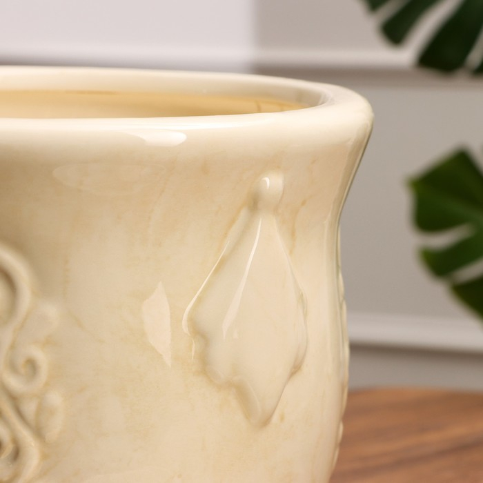 Набор горшков 3шт. "Сириус" белый: 8,5л, 3,5л, 1,6л