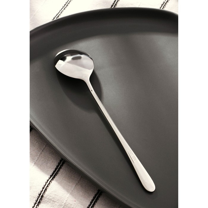 Ложка столовая из нержавеющей стали Magistro Elegance, длина 20,5 см, на подвесе, толщина 2 мм, цвет серебряный Ложка столовая из нержавеющей стали Magistro Elegance, длина 20,5 см, на подвесе, толщина 2 мм, цвет серебряный