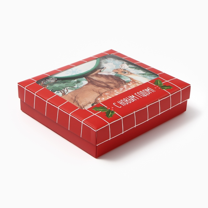 Набор подарочный "Этель" Новогодний лес, фартук, полотенце, прихватка