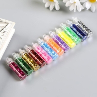 Набор глиттера для творчества в бутылочке "Блеск"(набор 12 шт), вес 1 шт - 2,79 гр Набор глиттера для творчества в бутылочке "Блеск"(набор 12 шт), вес 1 шт - 2,79 гр