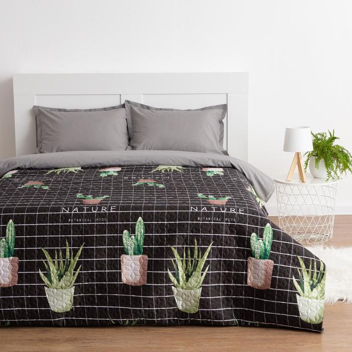 Покрывало 1,5 сп Экономь и Я «Кактусы» 150х210±5см Покрывало 1,5 сп Экономь и Я «Кактусы» 150х210±5см