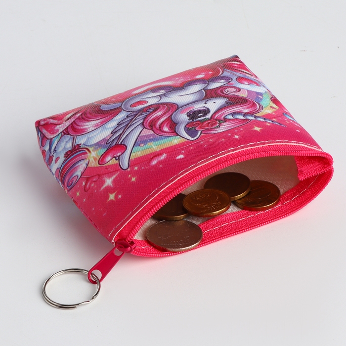 Кошелёк детский на молнии &laquo;Выбражулька&raquo;, цвет МИКС