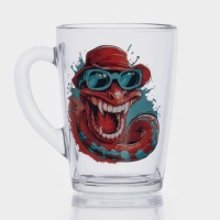Кружка стеклянная для чая &laquo;Символ года 2025&raquo;, 300 мл