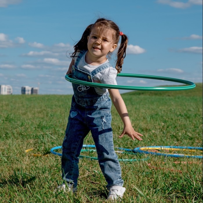 Обруч, диаметр 80 см, цвет зелёный Обруч, диаметр 80 см, цвет зелёный
