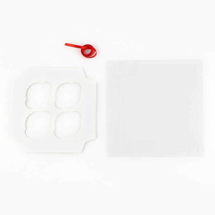 Коробка для капкейка &laquo;Счастливого Нового года!&raquo;, 16 х 16 х 7.5 см, Новый год