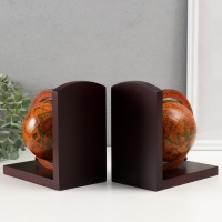 Держатель для книг дерево "Глобусы" набор 2 шт 16,3х9,8х17,5 см Держатель для книг дерево "Глобусы" набор 2 шт 16,3х9,8х17,5 см