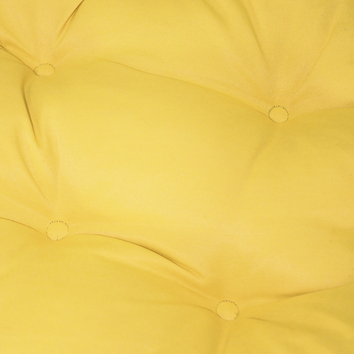 Подушка круглая на кресло непромокаемая D60 см, цвет жёлтый, грета 20%, полиэстер 80% Подушка круглая на кресло непромокаемая D60 см, цвет жёлтый, грета 20%, полиэстер 80%