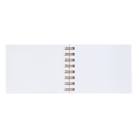 Скетчбук А6, 80 листов на гребне по короткой стороне "Котэ", твёрдая обложка, блок 100 г/м&sup2;