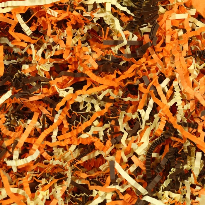 Наполнитель бумажный &laquo;Золотая осень&raquo;, коричневый, желтый, оранжевый, 50 г
