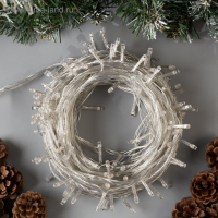 Гирлянда &laquo;Нить&raquo; 20 м, IP20, прозрачная нить, 200 LED, свечение фиолетовое, 8 режимов, 220 В