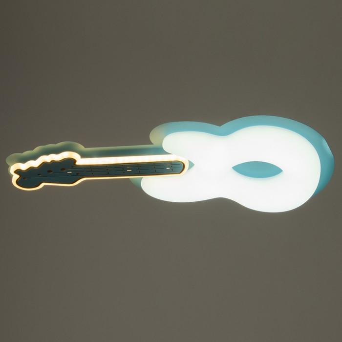 Люстра с ПДУ Люстра с ПДУ "Гитара" 1хLED 120Вт 3000-6000К голубой 64х30х7 см BayerLux