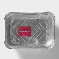 Набор форм из фольги для запекания и выпечки Доляна, 2 л, 25,7×19×6,5 см, 2 шт Набор форм из фольги для запекания и выпечки Доляна, 2 л, 25,7×19×6,5 см, 2 шт