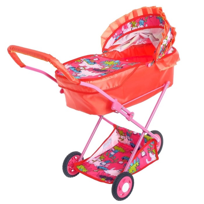 Коляска кукольная № 10, цвета МИКС Коляска кукольная № 10, цвета МИКС