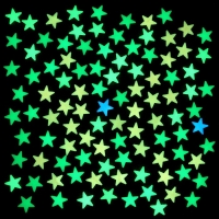 Набор светящегося декора "Звезды", 100 шт, цветные микс Набор светящегося декора "Звезды", 100 шт, цветные микс