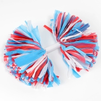 Помпон 1шт, цвет белый+синий+ красный
