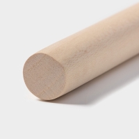 Скалка для теста Доляна, дерево, прямая, 40 см