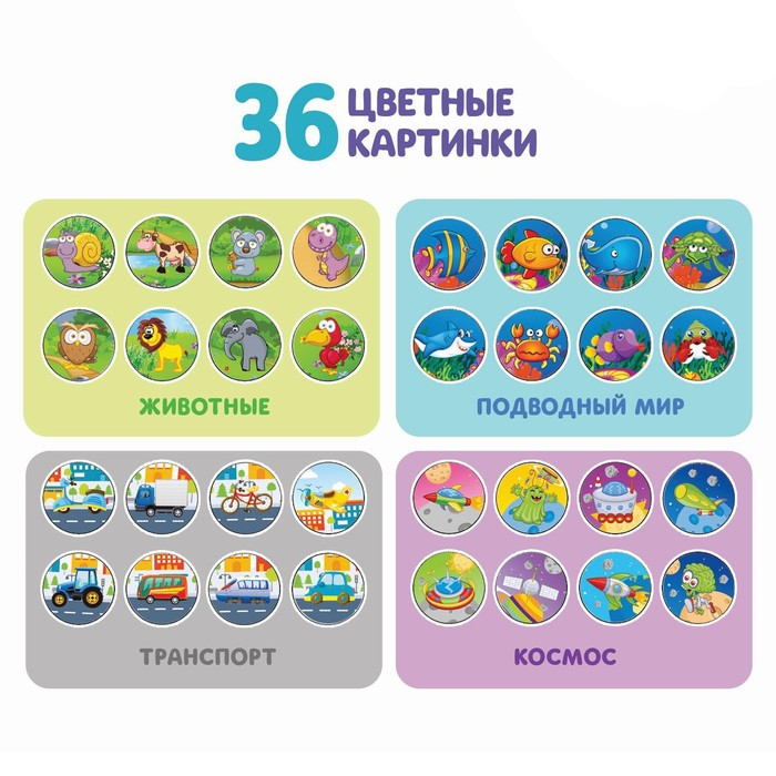 Проектор-лампа для рисования &laquo;Космическая собачка&raquo;, 4 слайда, 32 картинки, 8 фломастеров, МИКС