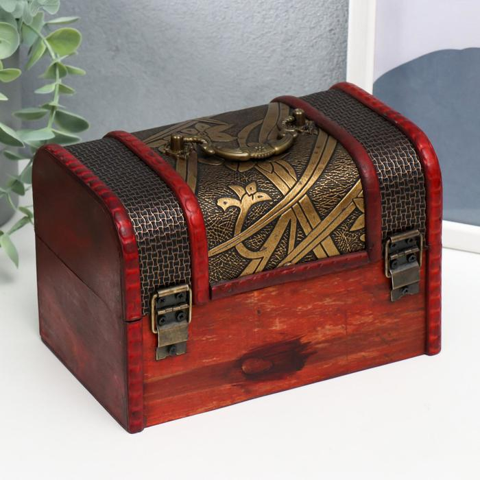 Шкатулка сундучок Шкатулка сундучок "Листва" (набор 3 шт) 13х13,2х18 см