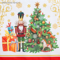 Дорожка на стол "Этель" Новогодняя сказка 40х147+/-3см, 100% хлопок, саржа 190 гр/м2