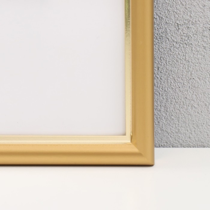 Фоторамка пластик "МИРАМ" 30х40 см, 411 золото (пластиковый экран)