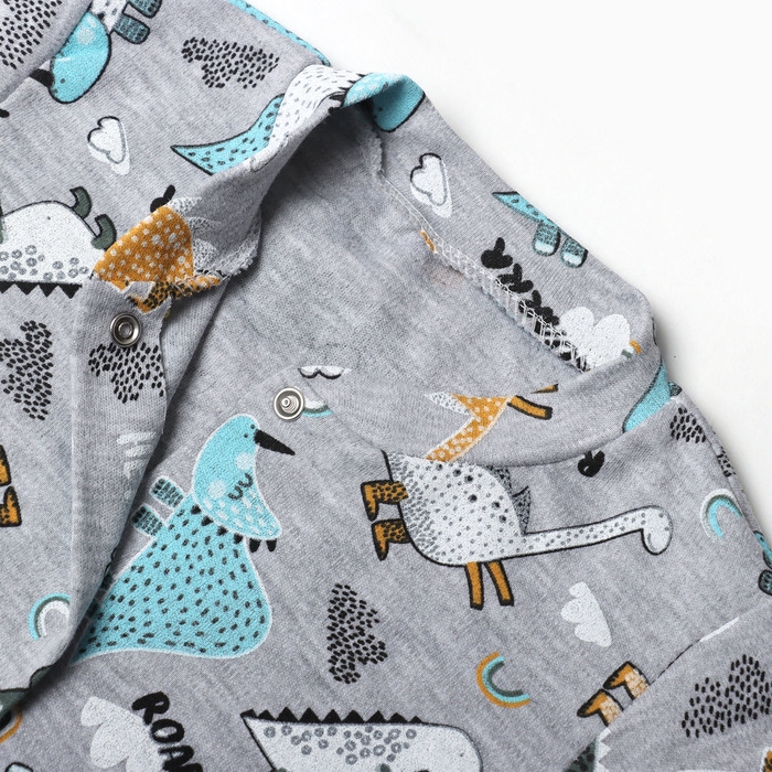 Комбинезон детский, цвет серый, рост 68 см