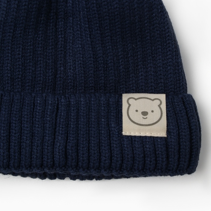 Шапка Крошка Я, р. 46-48см, 1-3 года, синий