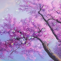 Картина акрил настольная "Сакура весна" 25х20 см Картина акрил настольная "Сакура весна" 25х20 см