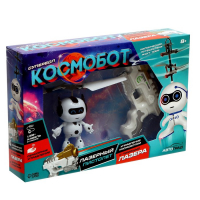 Летающая игрушка «Космобот с бластером», работает от аккумулятора, цвет МИКС Летающая игрушка «Космобот с бластером», работает от аккумулятора, цвет МИКС