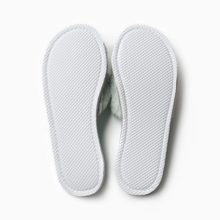 Тапочки женские с открытым носом размер 40-41, цвет мята Тапочки женские с открытым носом размер 40-41, цвет мята