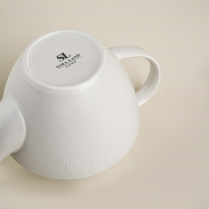 Чайник заварочный фарфоровый SL Home «Волна в камне», 1 л, 22×13×15,5 см, цвет белый Чайник заварочный фарфоровый SL Home «Волна в камне», 1 л, 22×13×15,5 см, цвет белый