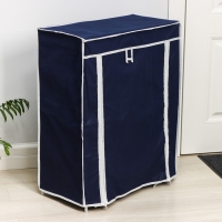 Обувница, 4 яруса, 57&times;28&times;72 см, цвет синий