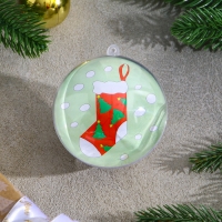 Ёлочное украшение под раскраску &laquo;Ёлочки&raquo; размер: 8 см; 2 шт., кисть