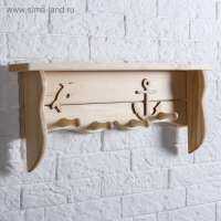 Полка вешалка «Дельфин» 54х20х7 см Полка вешалка «Дельфин» 54х20х7 см