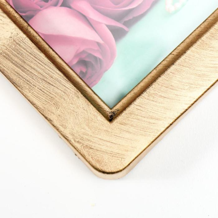 Фоторамка пластик на 2 фото 10х15 см Фоторамка пластик на 2 фото 10х15 см "Эйфелева башня. Париж" тёмное золото 17х29,5х2 см