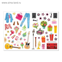 Наклейки набор &laquo;Наряди модную куколку&raquo;, 4 шт. по 12 стр.