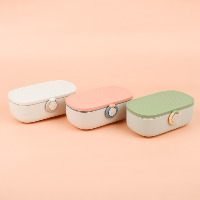 Швейный набор Premium, 43 предмета, в двухъярусном боксе, 15,5 &times; 6 см, цвет МИКС