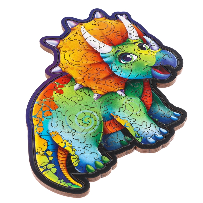 Пазл деревянный фигурный &laquo;Трицератопс&raquo;, 61 элементов