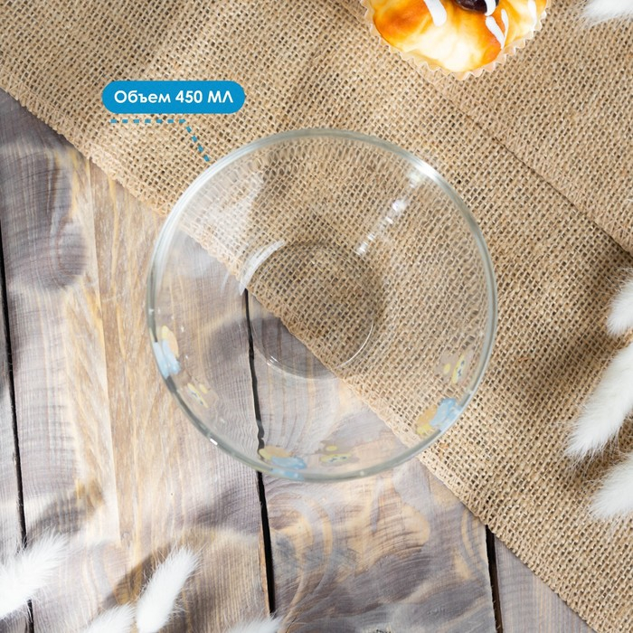 Набор детской посуды Доляна &laquo;Мишутка&raquo;, 3 предмета: кружка 200 мл, миска 450 мл, тарелка d=20 см