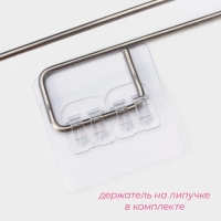 Салфетки в рулоне многоразовые безворсовые в наборе с держателем Доляна, 100 шт, 20&times;20 см, цвет белый