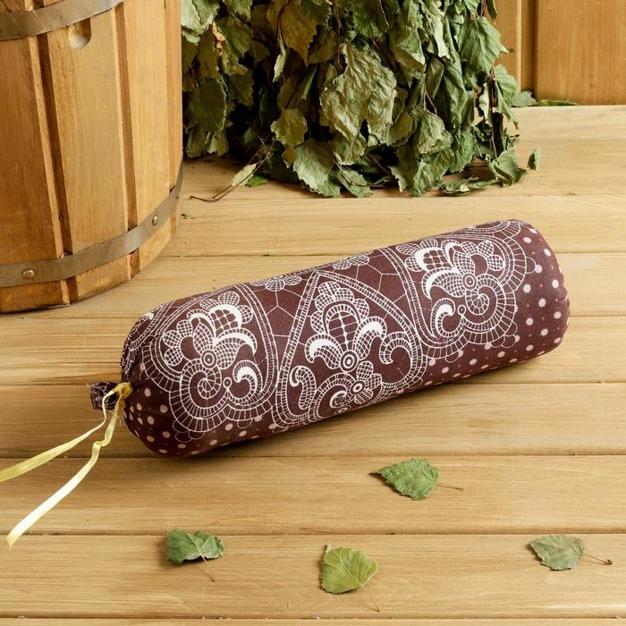 Валик со стружкой можжевельника, сувенирная, 10&times;28 см, микс