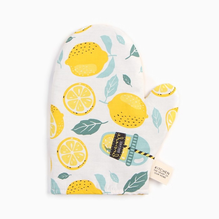 Варежка-прихватка Этель Варежка-прихватка Этель "Лимонад" 20х28 см, 80% хл, 20% пэ, сатин 110 г/м2