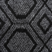 Коврик придверный полукруглый Доляна &laquo;Меандр&raquo;, 45&times;75 см, цвет серебряный