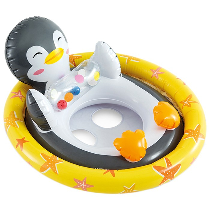 Круг для плавания «Зверюшки», с сиденьем, от 3-4 лет, цвет МИКС, 59570NP INTEX Круг для плавания «Зверюшки», с сиденьем, от 3-4 лет, цвет МИКС, 59570NP INTEX