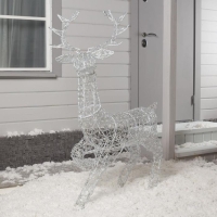 Светодиодная фигура &laquo;Олень&raquo; 100 &times; 140 &times; 50 см, металл, 31 В, свечение белое